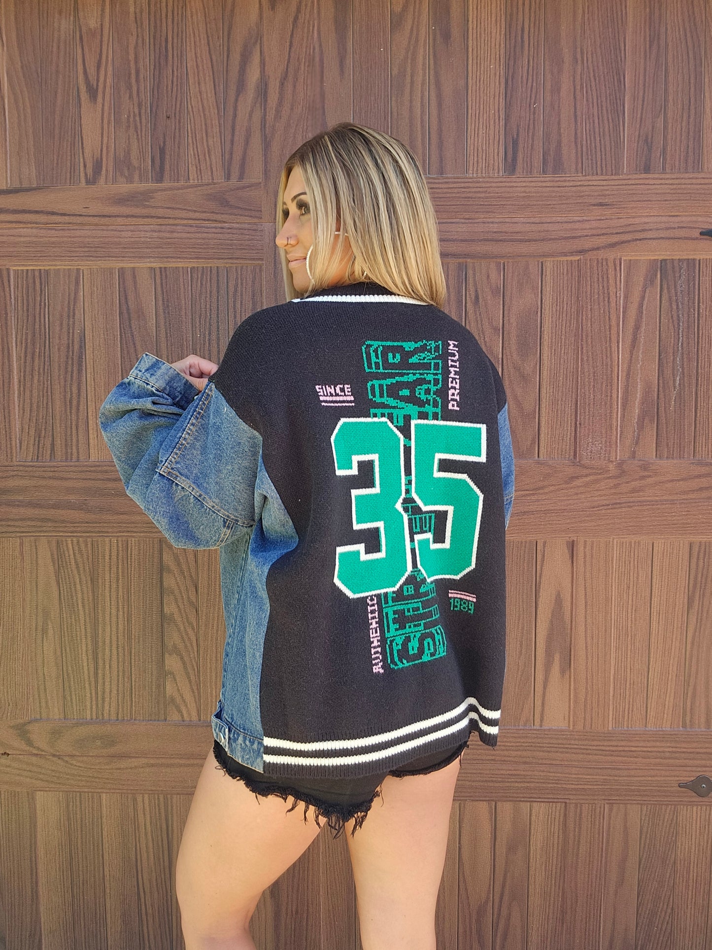 Retro Sporty Knit Jacket