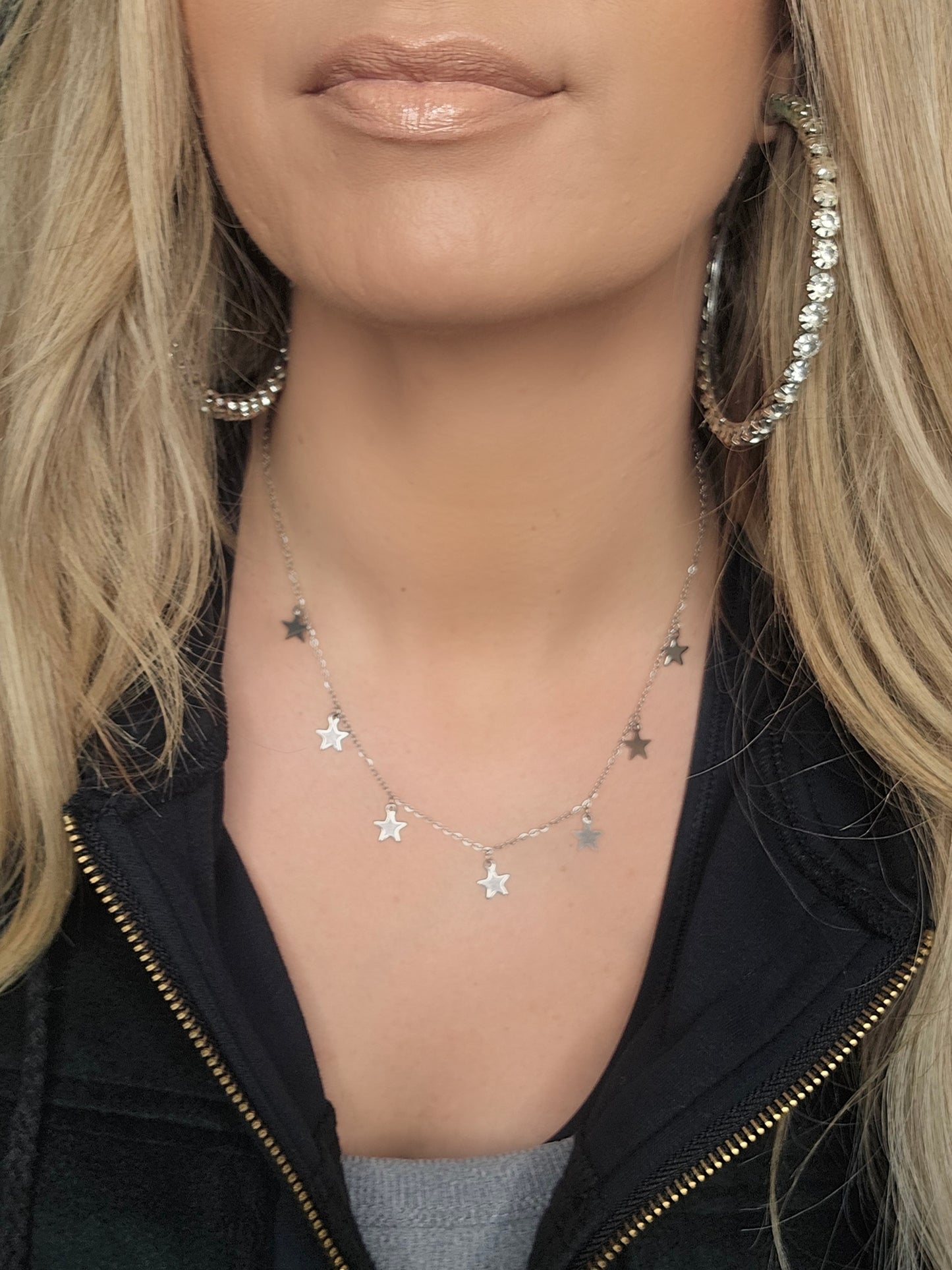 Silver Star Charm Necklace