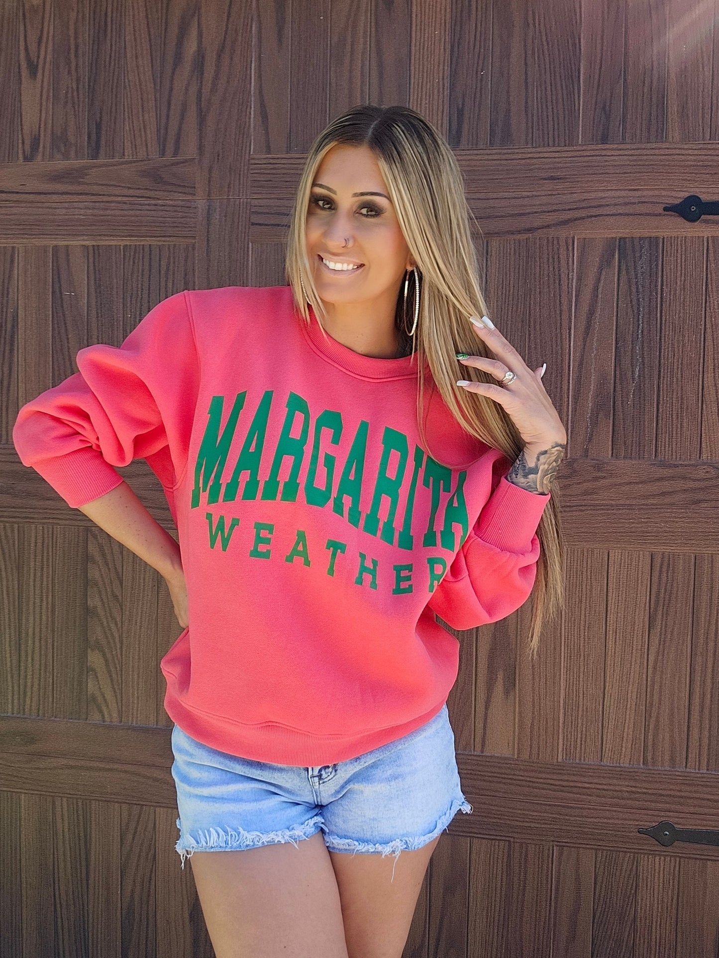 Coral Margarita Sweatshirt