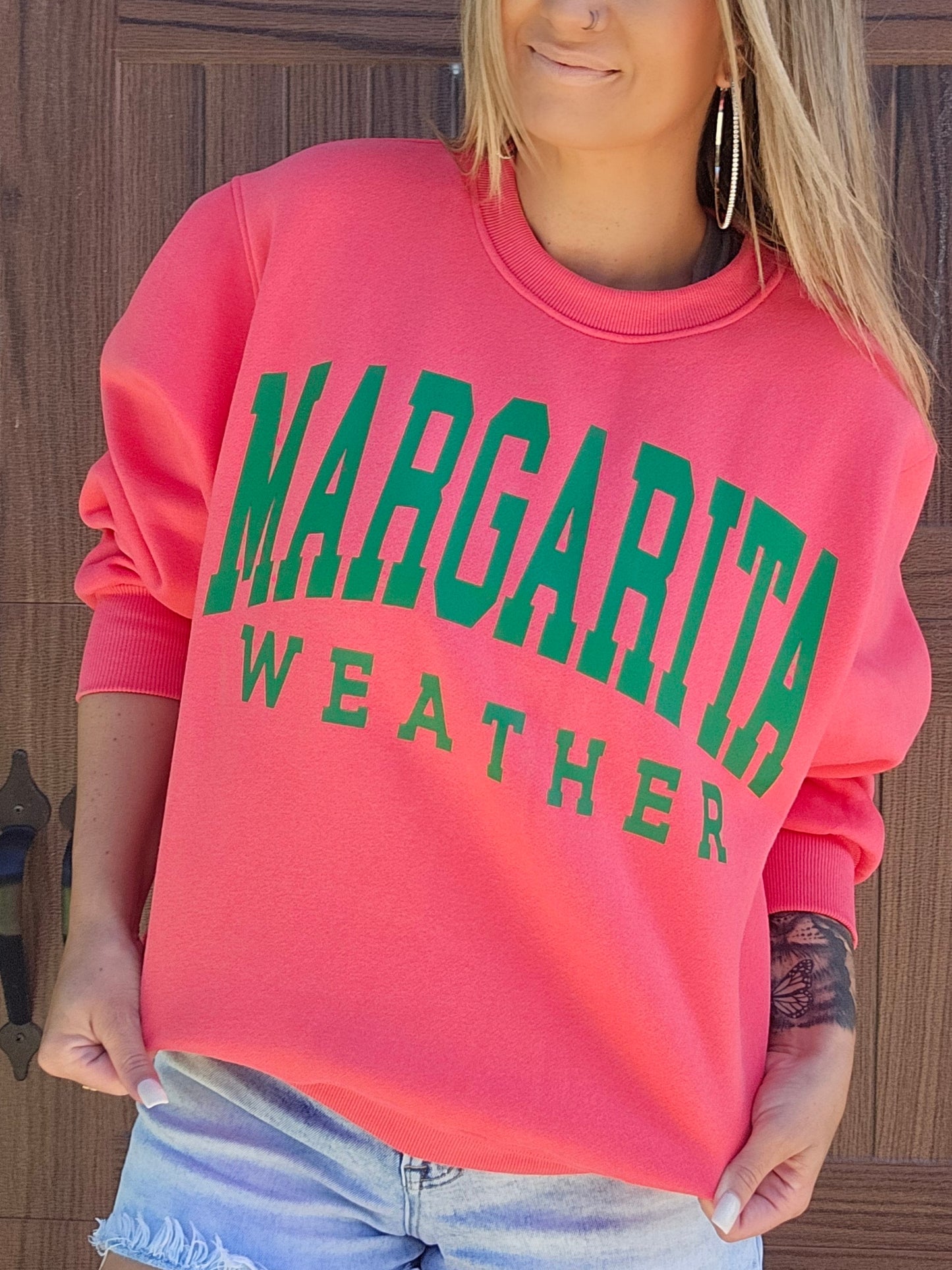 Coral Margarita Sweatshirt