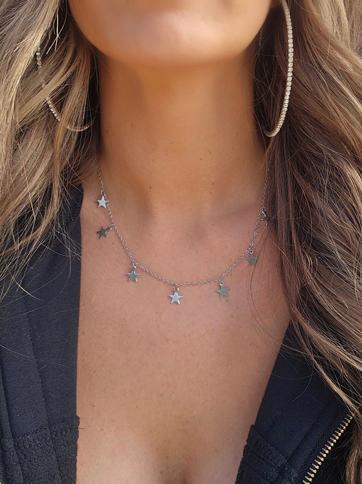 Silver Star Charm Necklace