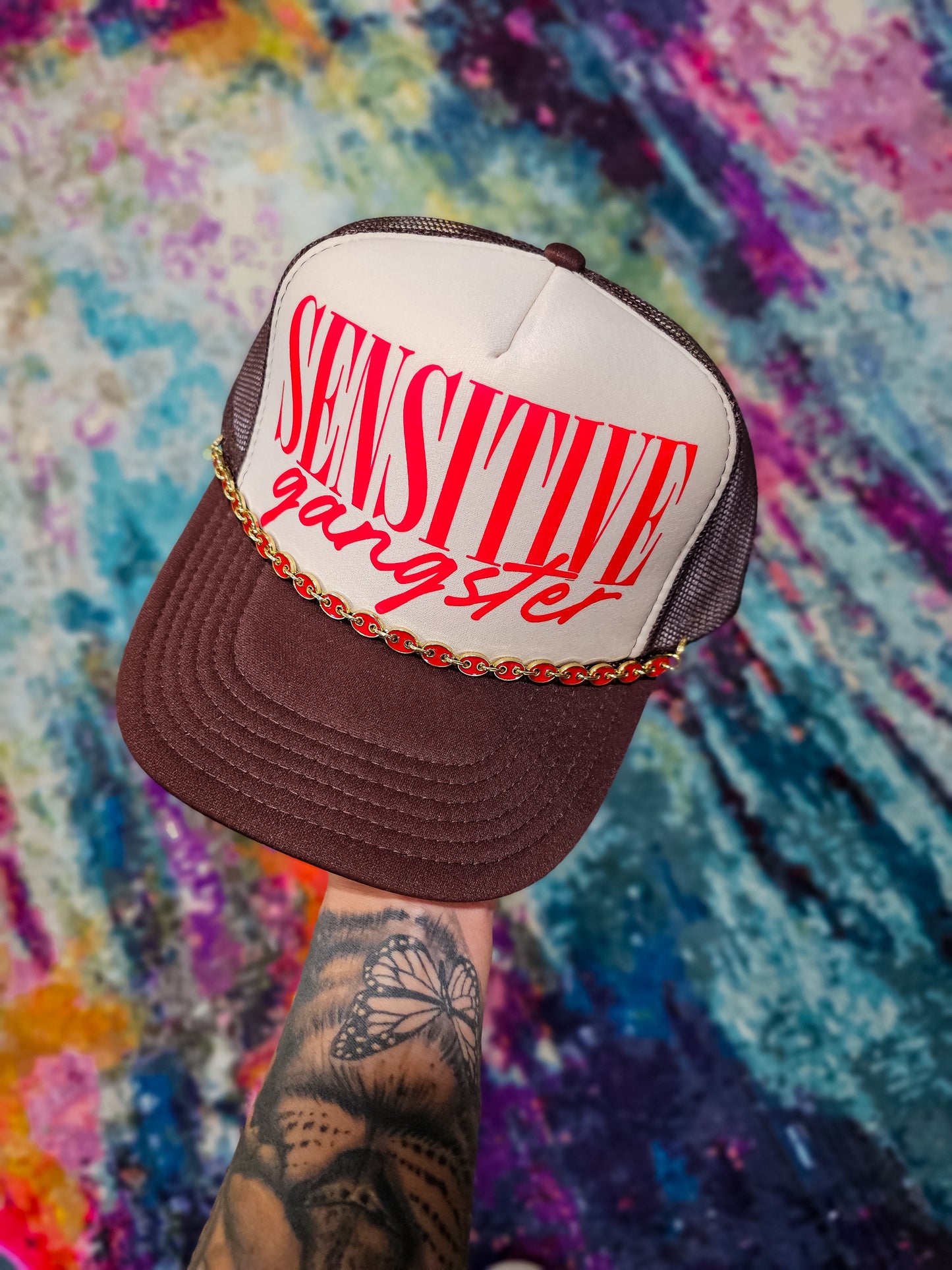 Sensitive Gangster Trucker Hat