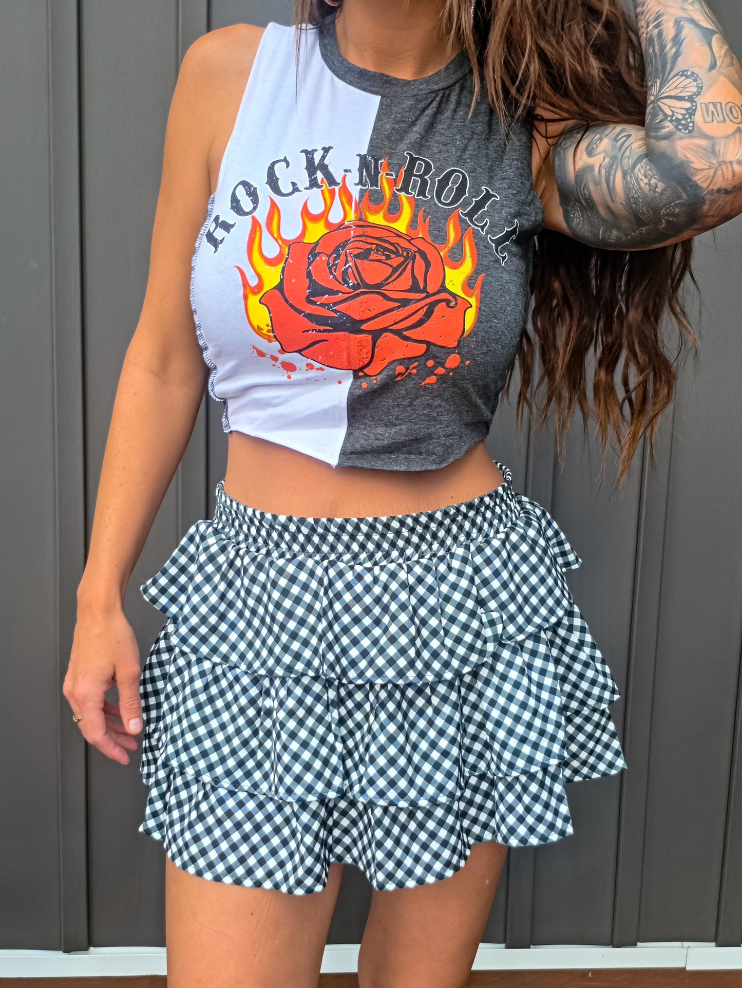Split Decision Cropped Tank