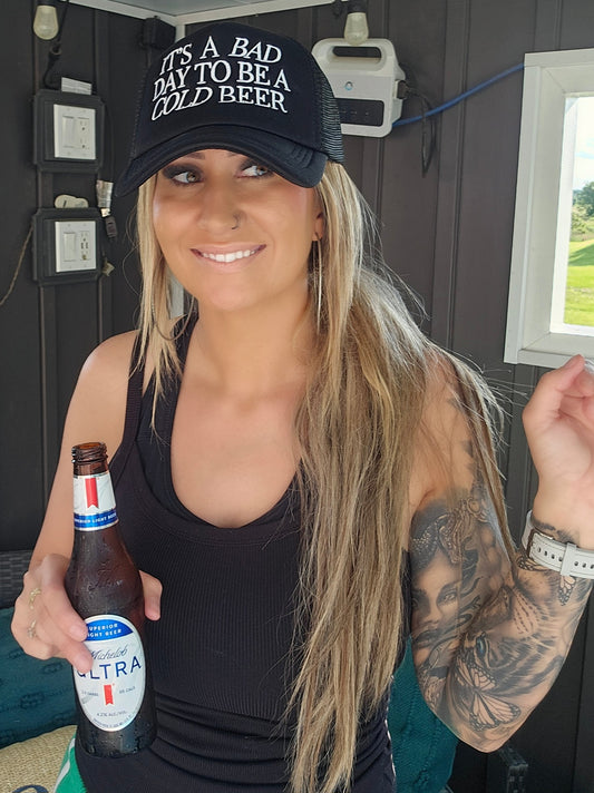 Bad Day To Be A Cold Beer Trucker Hat