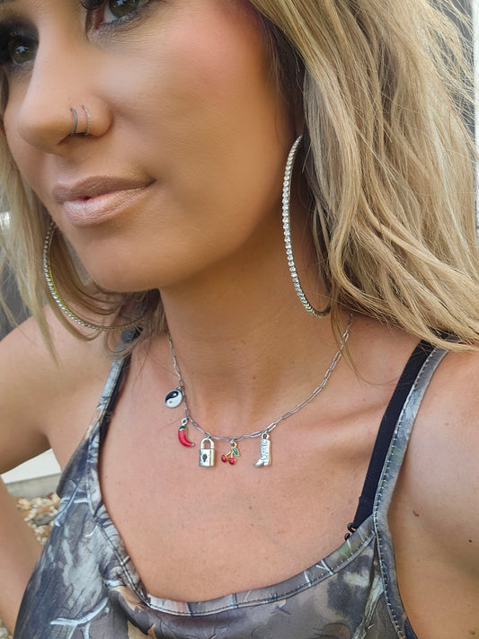 The Rebel Charm Choker