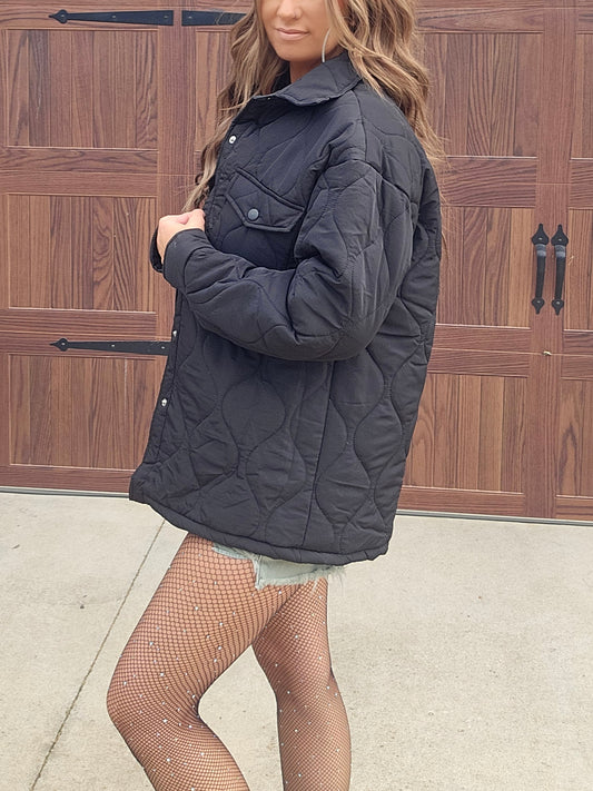 Blackout Babe Quilted Jacket